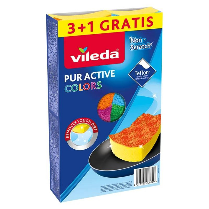Zmywaki Vileda Pur Active 3+1szt